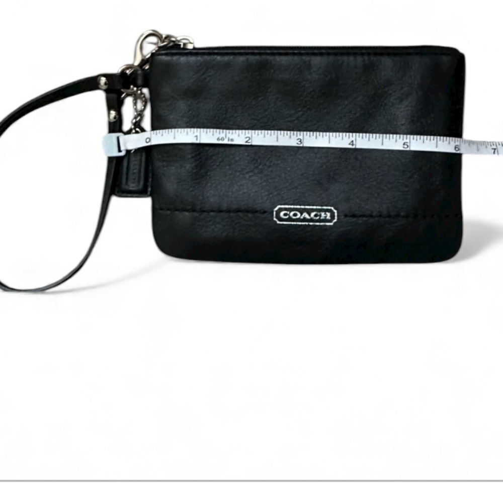 Coach Leather Black Wristlet - Picture 9 of 15